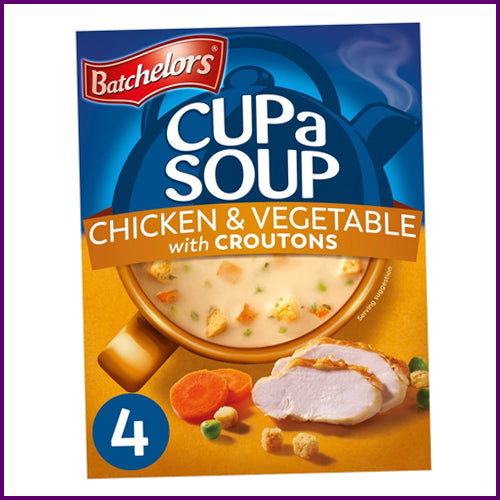 Batchelors Cup a Soup Chicken & Vegetable with Croutons 4 Sachets